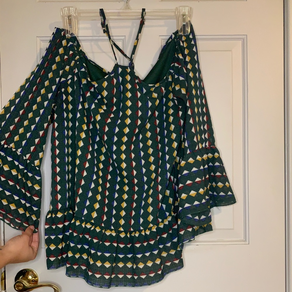 C.O.C Dark Green Blouse - Curvy Fit